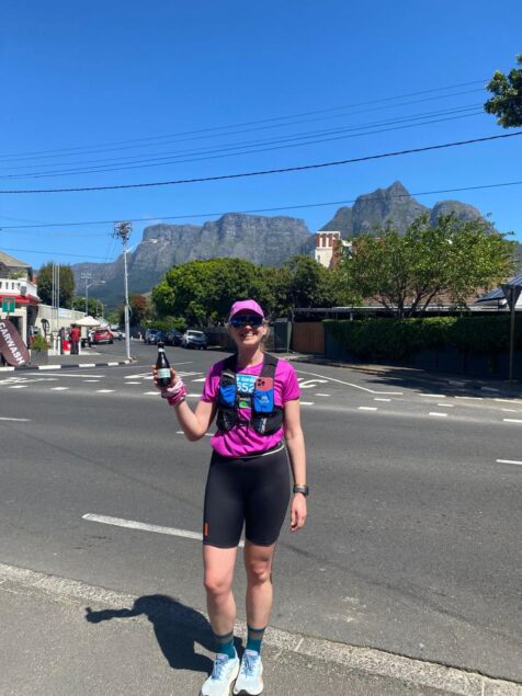 Kim Parker at Cape Town Marathon Lite