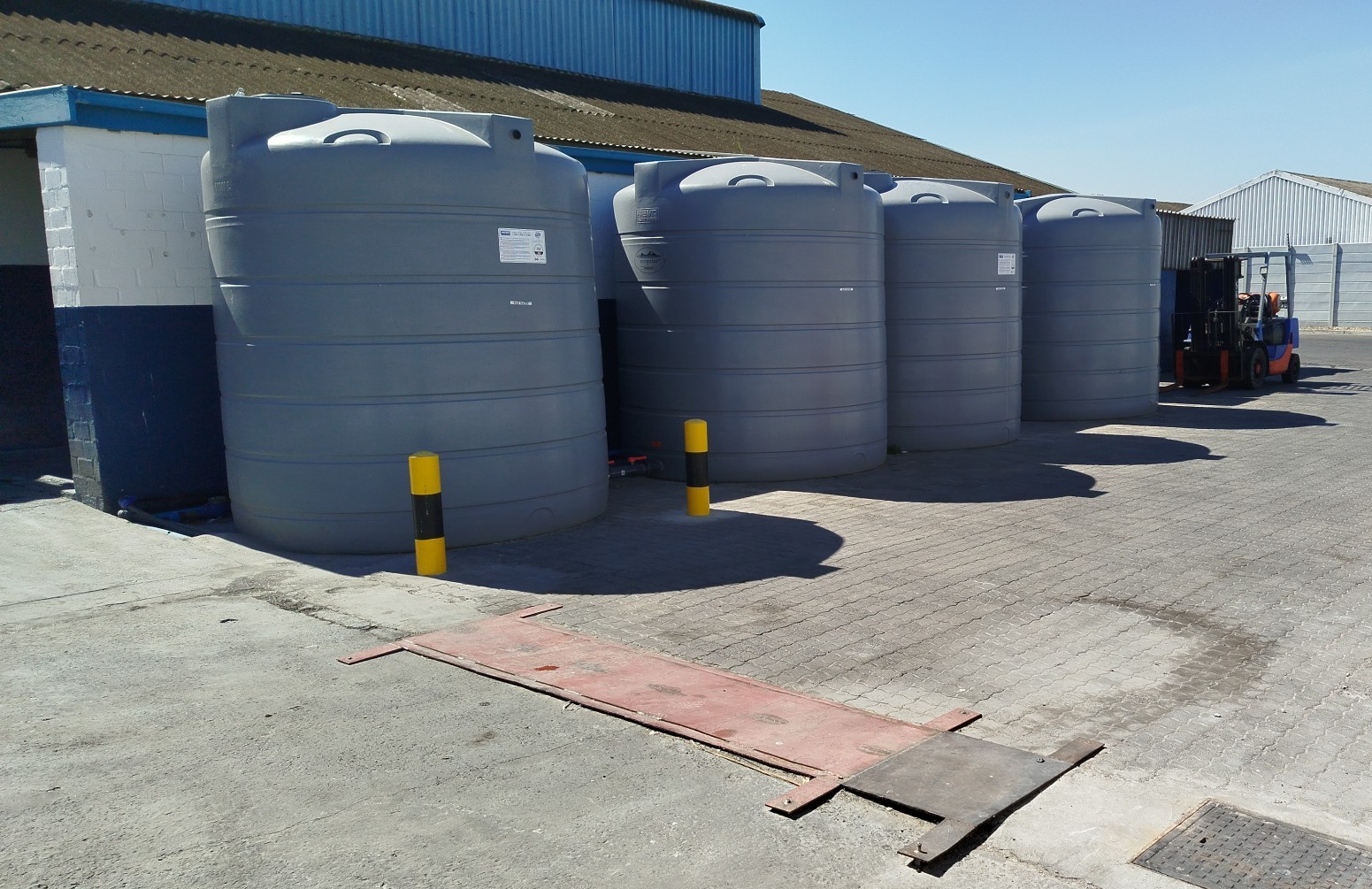 Sea Harvest water storage tanks