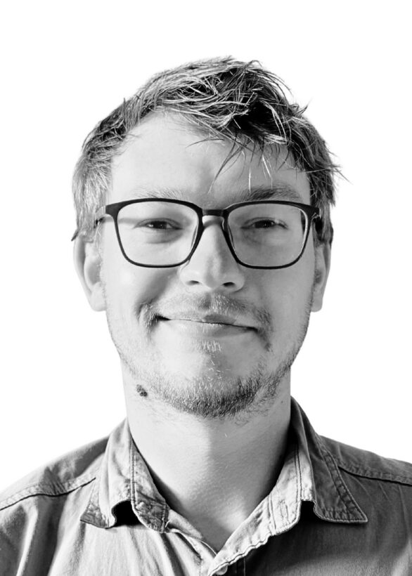 Black and white headshot of Vladyslav Nastenko