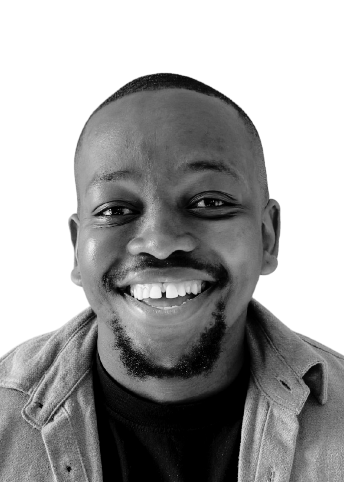 Black and white headshot of Abulele Mafanya